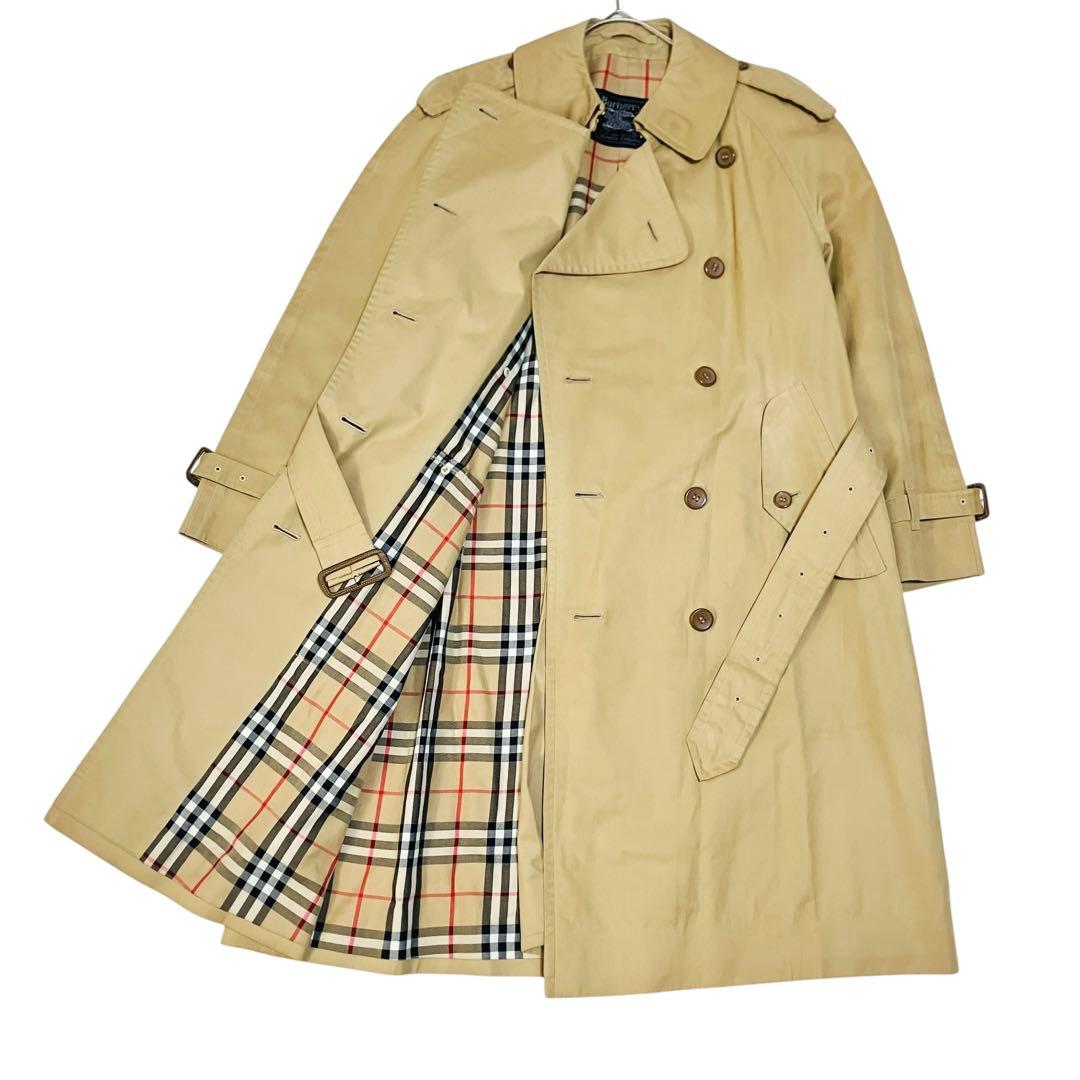 バーバリートレンチコート ノバチェック ハニーベージュ　ベルト付