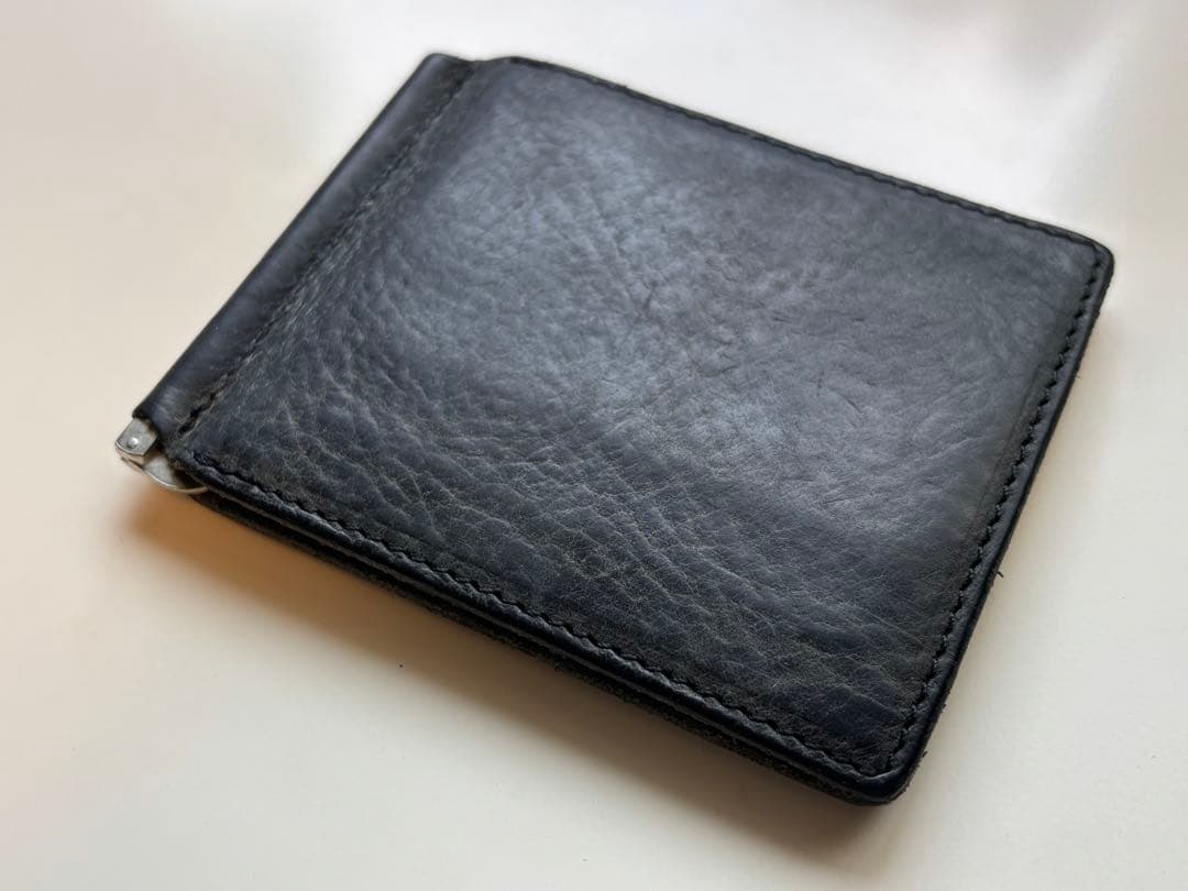 Hender Scheme/レザー/ウォレット/マネークリップ/カードケース/黒