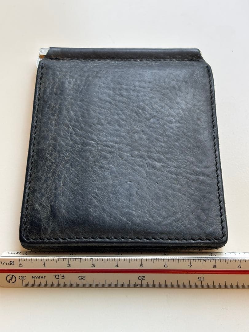 Hender Scheme/レザー/ウォレット/マネークリップ/カードケース/黒