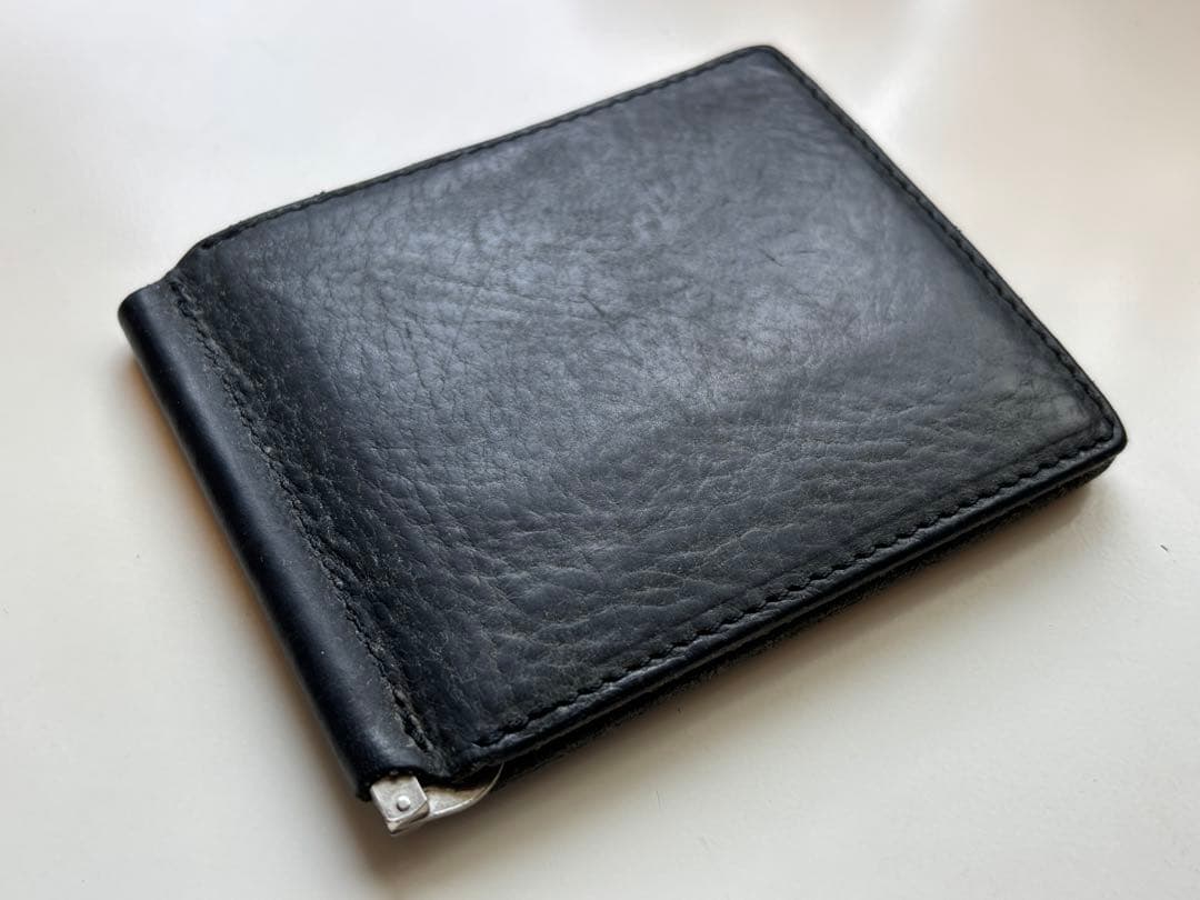 Hender Scheme/レザー/ウォレット/マネークリップ/カードケース/黒