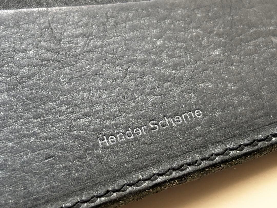 Hender Scheme/レザー/ウォレット/マネークリップ/カードケース/黒