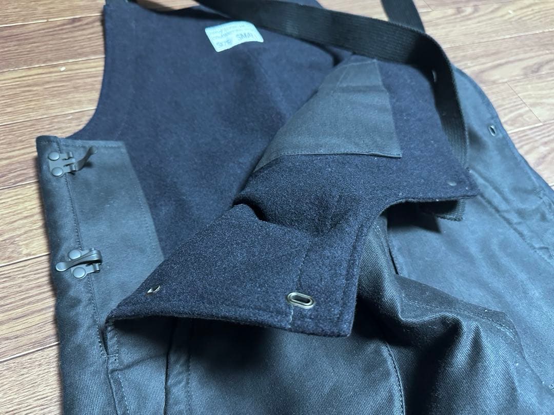 U.S.NAVY オーバーオールSMALLリアルマッコイ　デッキパンツ　パチポケ