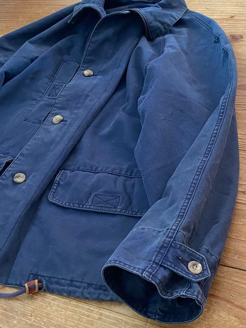 OLD GAP 刺繍タグ　厚手コットンジャケット　フェードネイビー