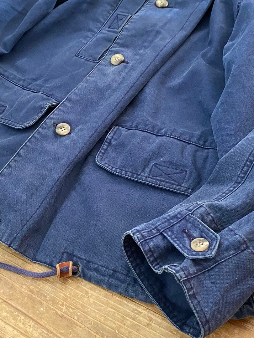 OLD GAP 刺繍タグ　厚手コットンジャケット　フェードネイビー