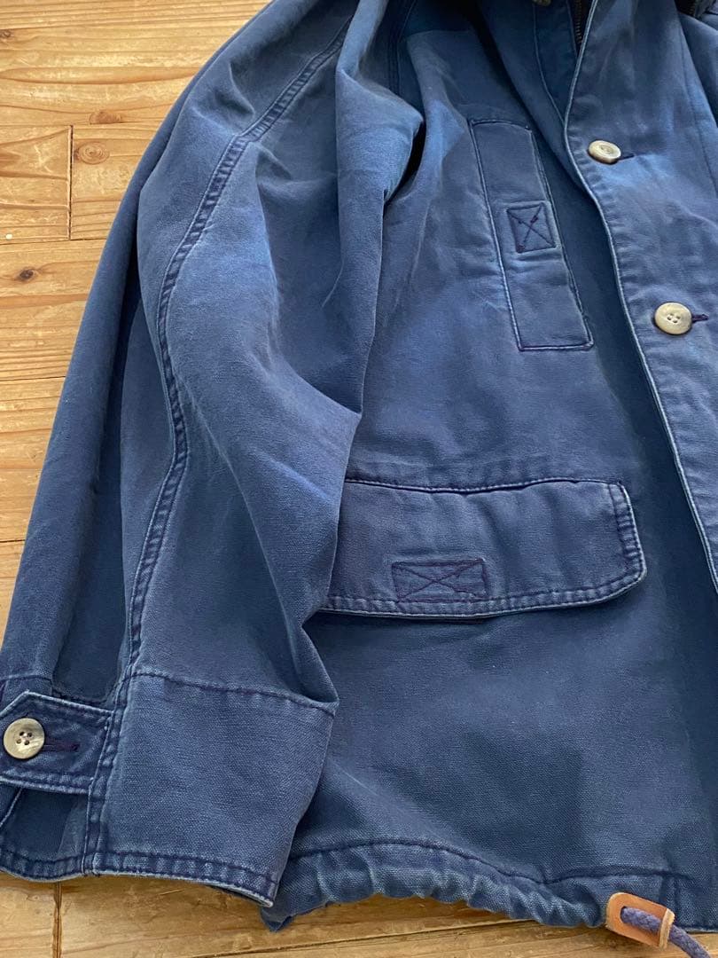 OLD GAP 刺繍タグ　厚手コットンジャケット　フェードネイビー
