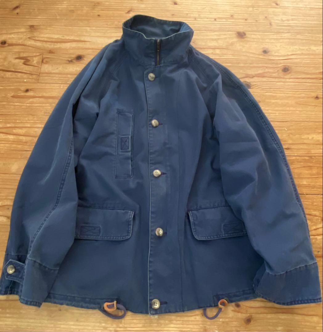 OLD GAP 刺繍タグ　厚手コットンジャケット　フェードネイビー