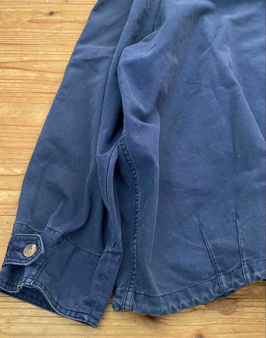 OLD GAP 刺繍タグ　厚手コットンジャケット　フェードネイビー