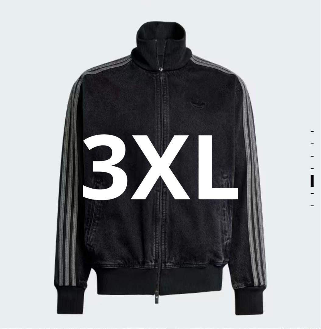 新品3XL アディダスアディカラーデニムジャケットファイヤーバードトラックげんじ