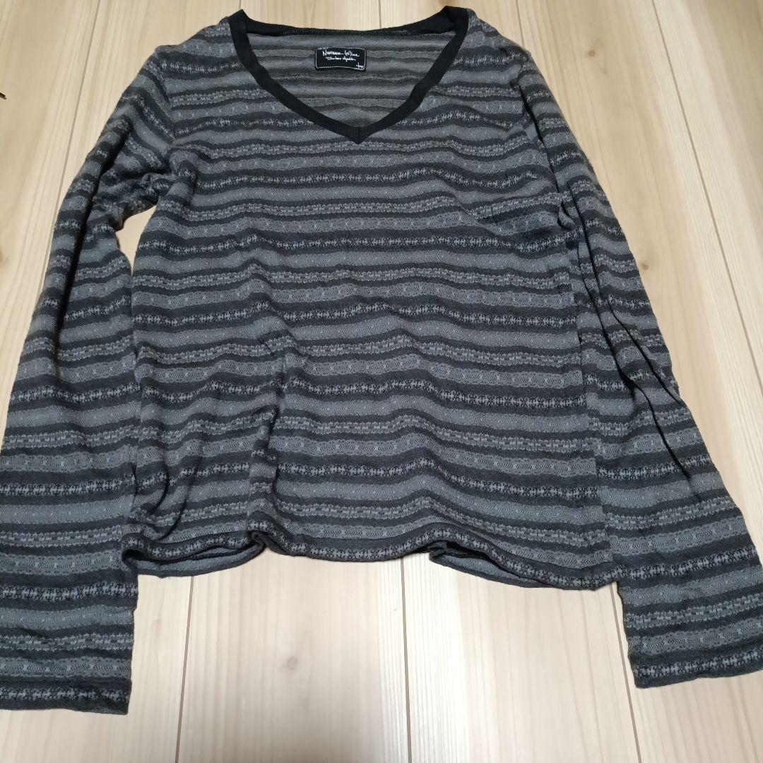 NUMBERNINE ナンバーナイン 宮下期 カットソー カシミア混 ロンT