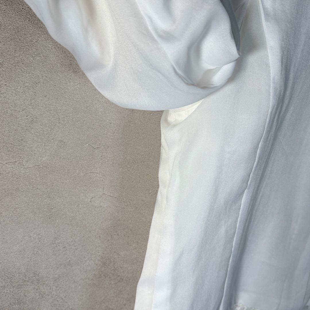 フォクシー ツイードジャケット ノーカラー ホワイト 入学式 卒業式 38