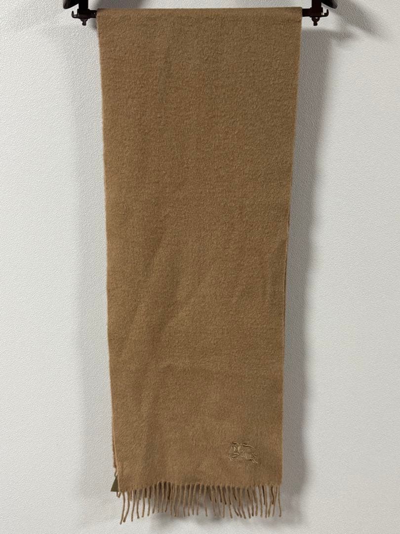 バーバリーロンドン　カシミヤ100% ベージュマフラー