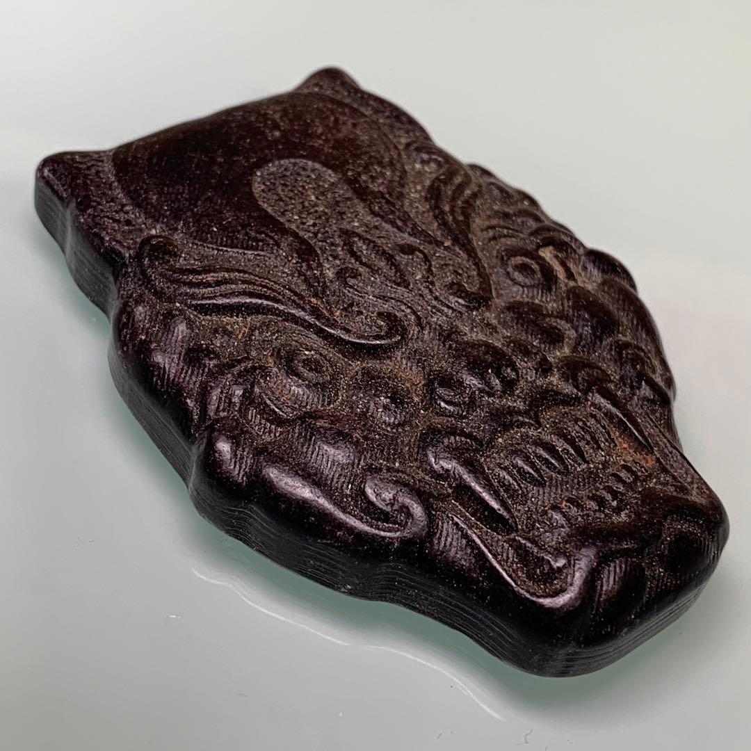 縁起物　御守り　鬼面のトーテム 宇宙パワー 不思議の石鉄隕石　アンティーク