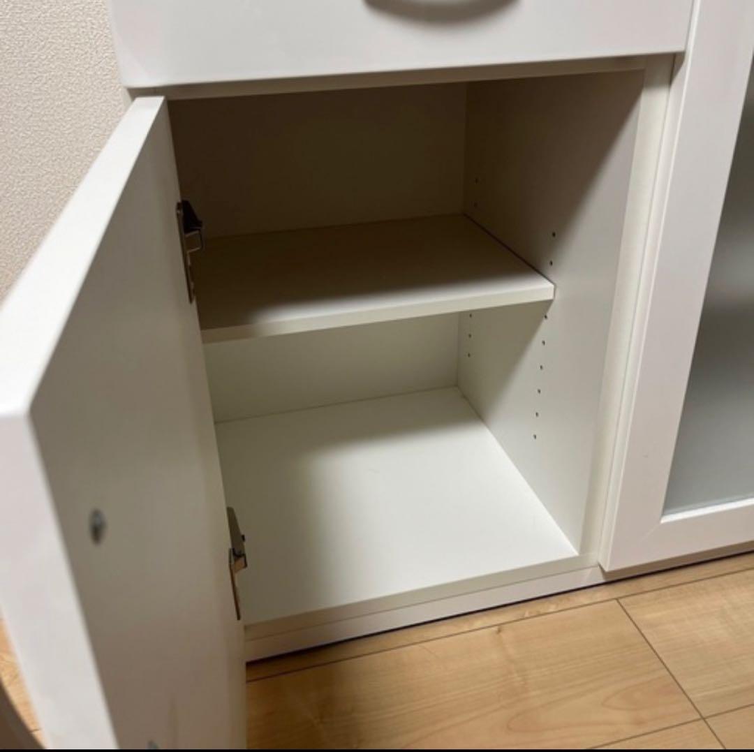 ニトリ 食器棚 レンジボード （コパン T 80MRB WH）