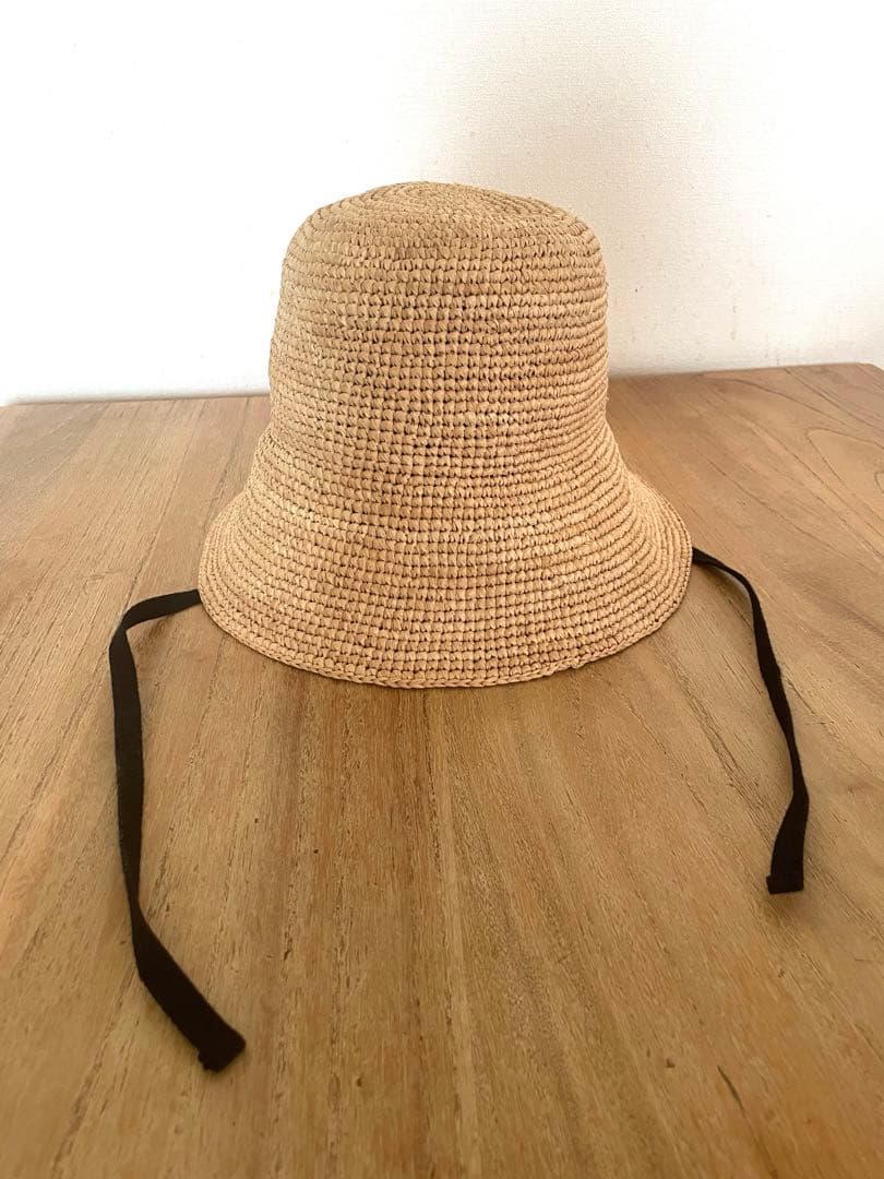 MAISON N.H PARIS ベージュ ストローハット