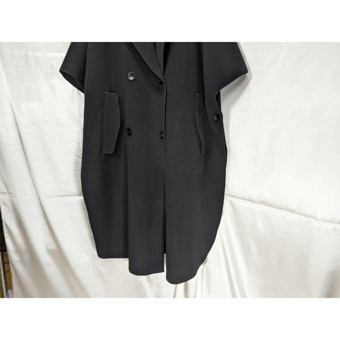 【極美品】 BEARDSLEY フードポンチョ ロングコート ウール100