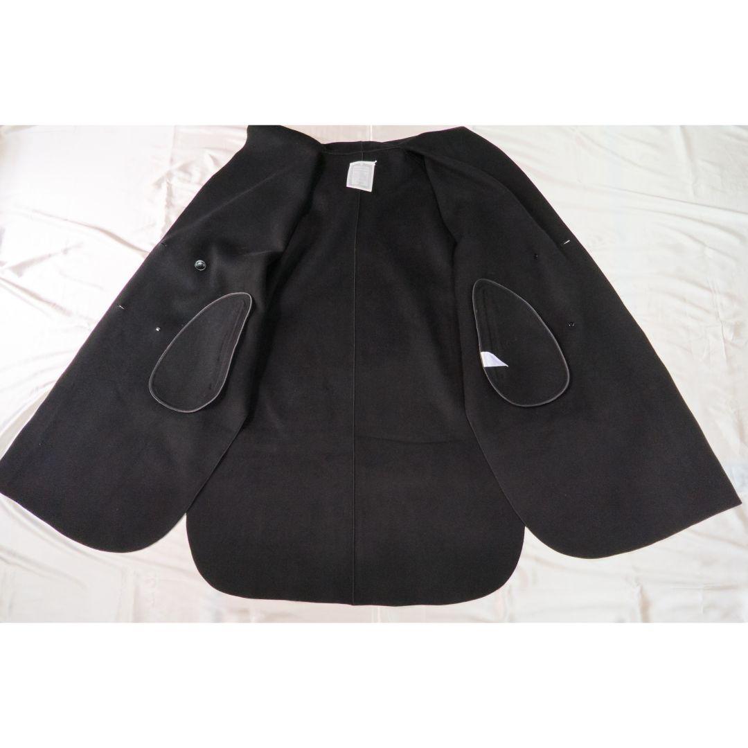 【極美品】 BEARDSLEY フードポンチョ ロングコート ウール100