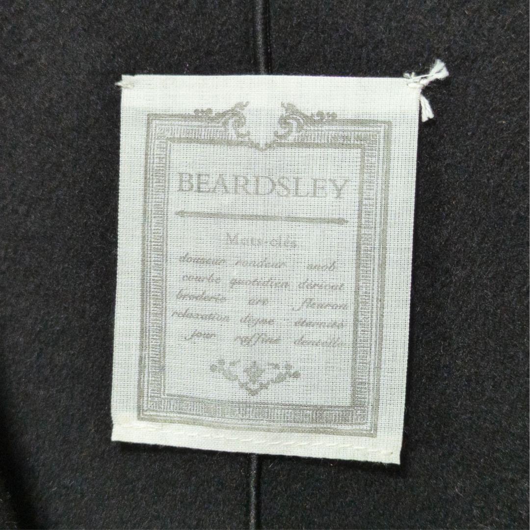 【極美品】 BEARDSLEY フードポンチョ ロングコート ウール100