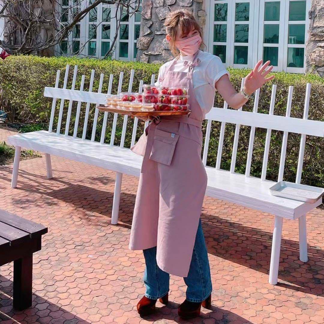 【専用】reizouまとめ買い フォロー割引有り。様 紗栄子エプロンくすみピンク