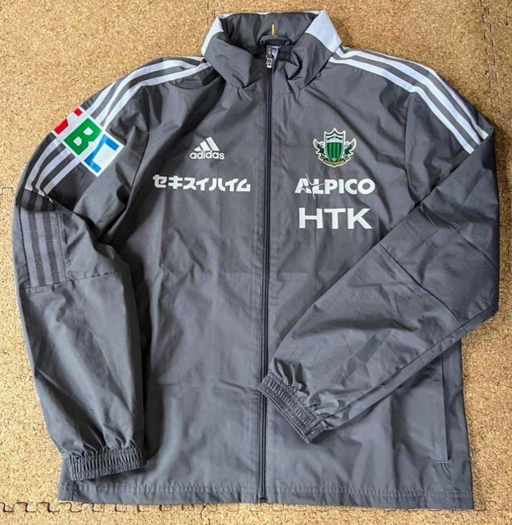 だ*い様 最終値下げ　松本山雅　adidas フード付きジャケットLサイズ