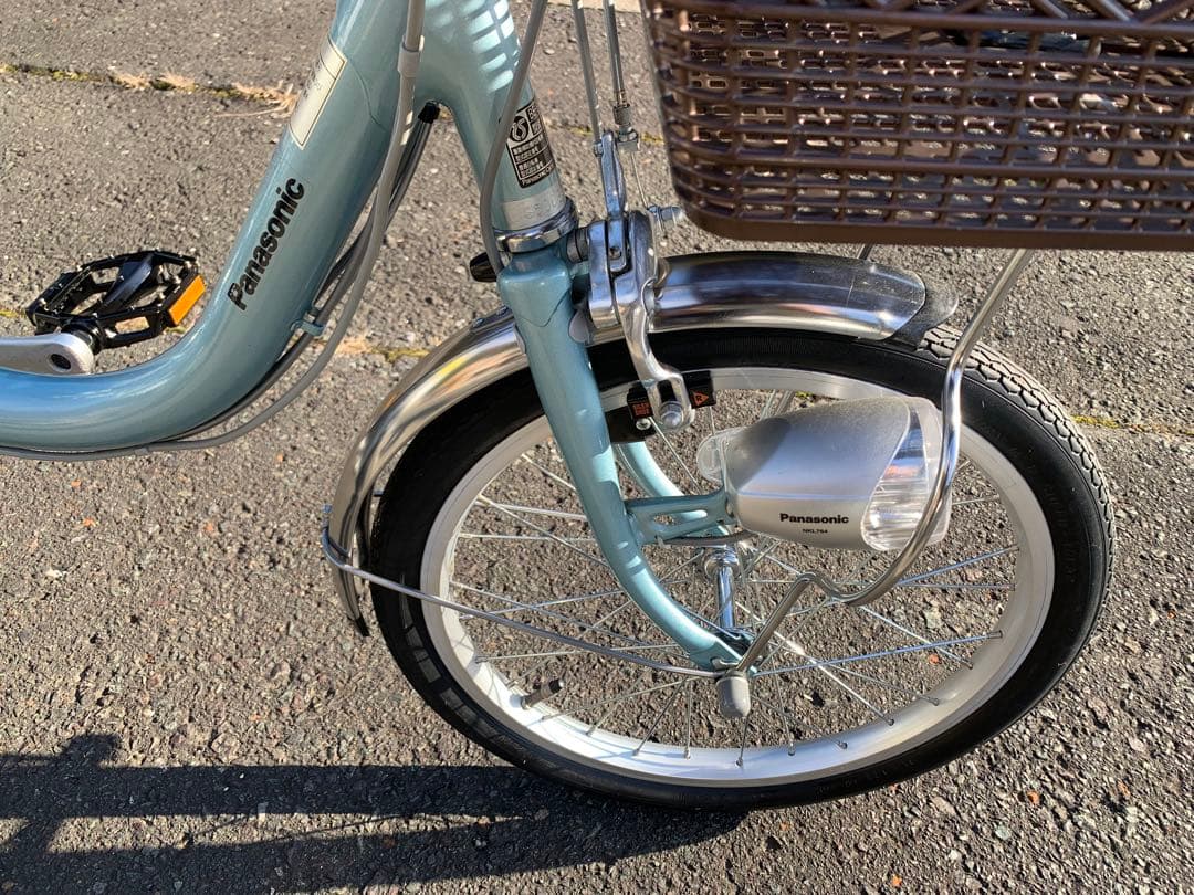 【動作確認済】送料無料 Panasonic 電動アシスト三輪自転車12Ah