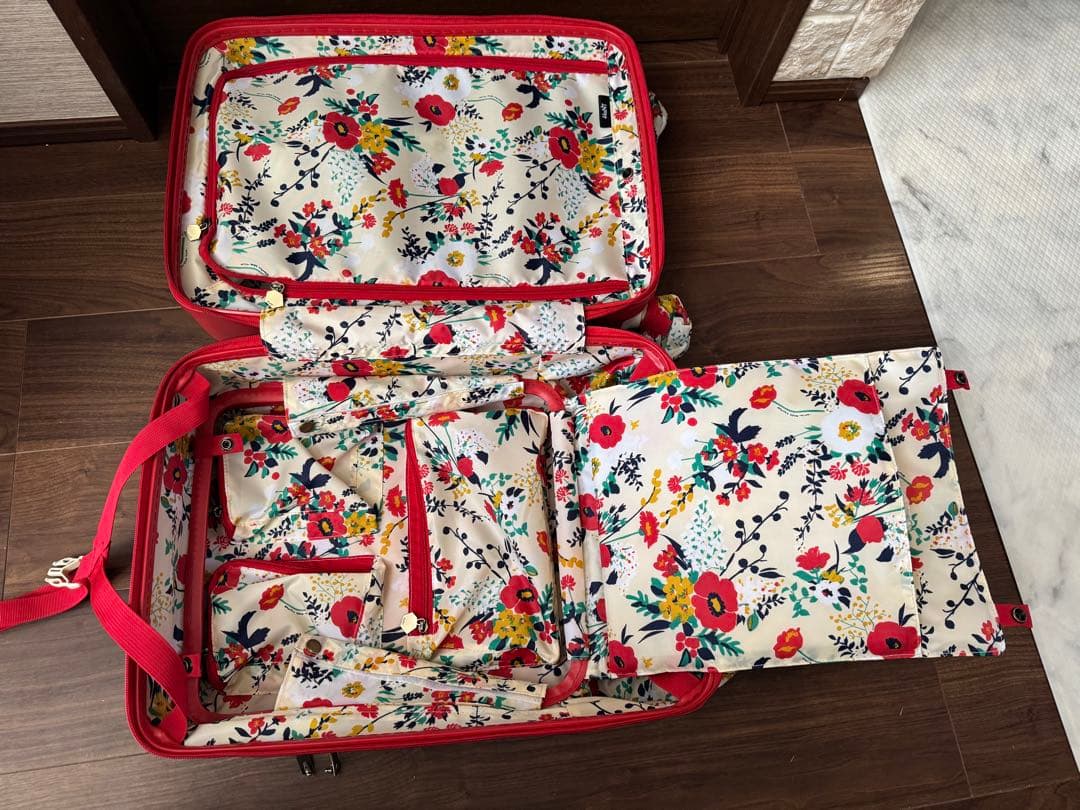 ACE HaNT マイン(フロントジップ) キャリーケース34L アネモネレッド