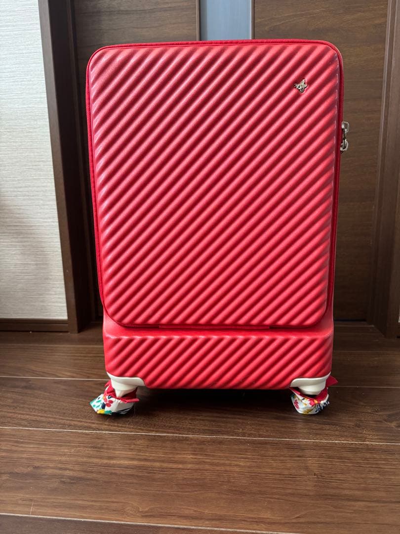 ACE HaNT マイン(フロントジップ) キャリーケース34L アネモネレッド