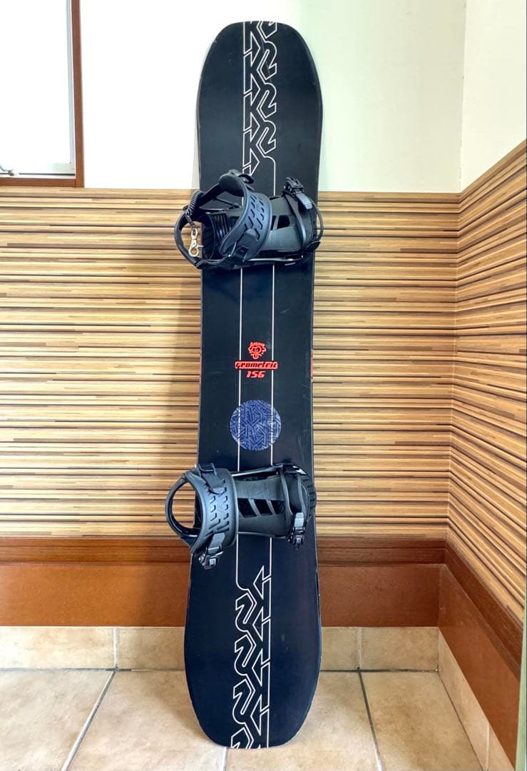 K2 Geometric 156 SONIC スノーボード•ビンディング セット