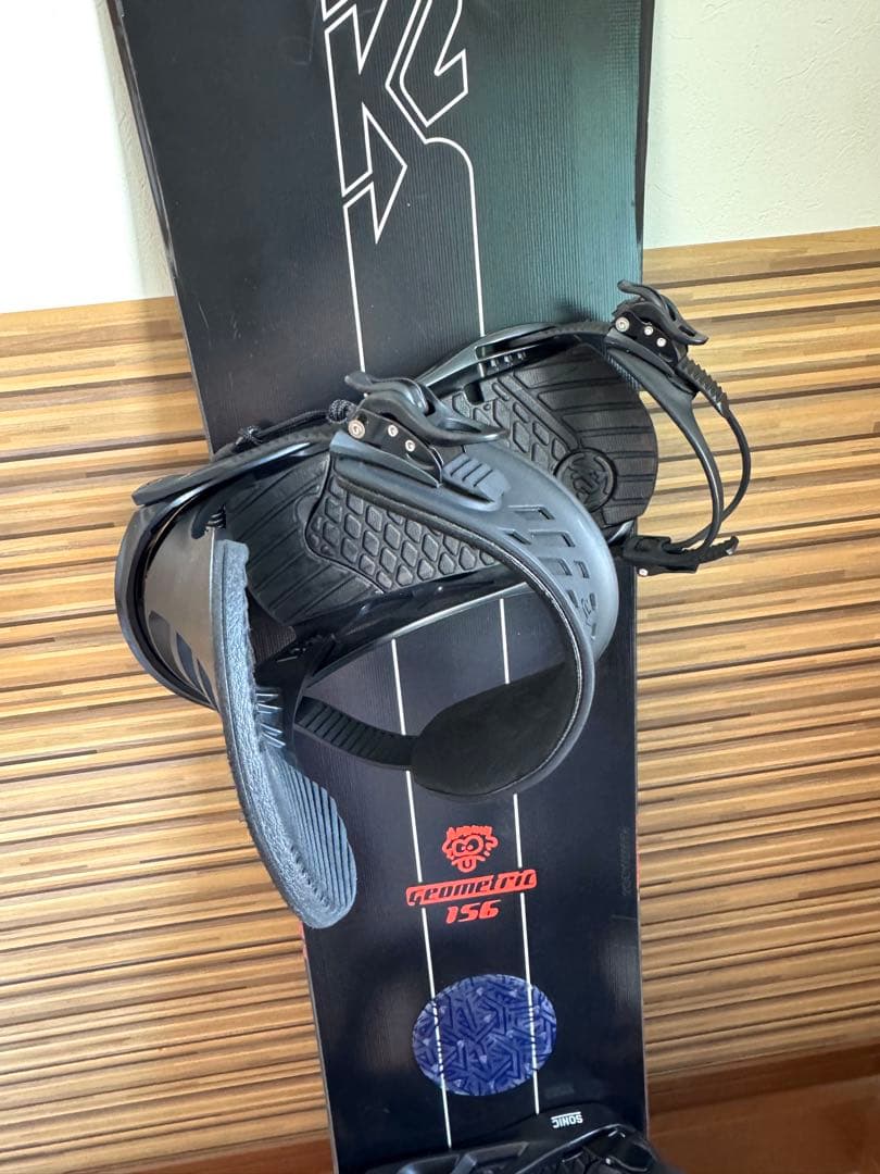 K2 Geometric 156 SONIC スノーボード•ビンディング セット