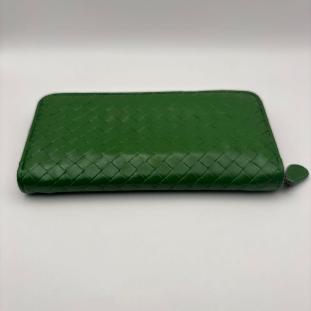 ◆正規品◆ボッティガヴェネタイントレチャート ラウンドファスナー長財布