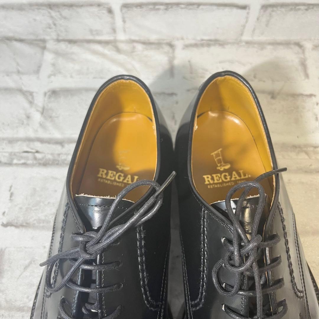【極美品】REGAL ビジネスシューズ 革靴 ブラック 25cm