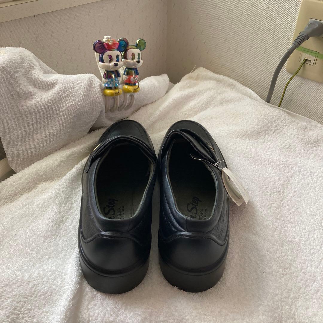 BONSTEPボンステップ日本製黒3Ｅ 本革ビジネスシューズ防水靴ノンスリップ