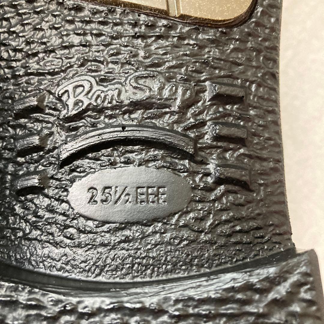 BONSTEPボンステップ日本製黒3Ｅ 本革ビジネスシューズ防水靴ノンスリップ