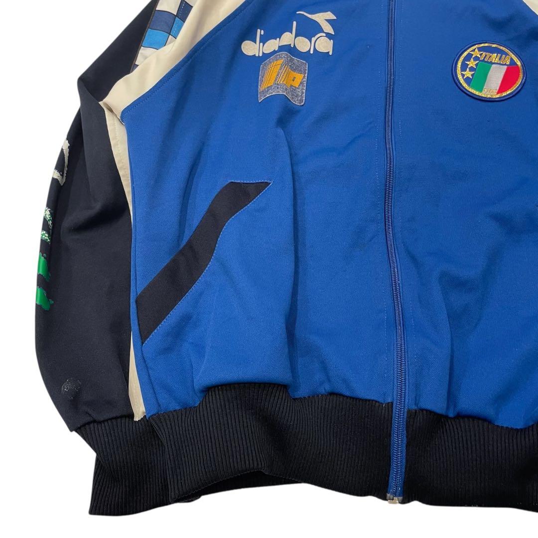 ヴィンテージDiadoraイタリア代表トラックジャケットサッカージャージ80s