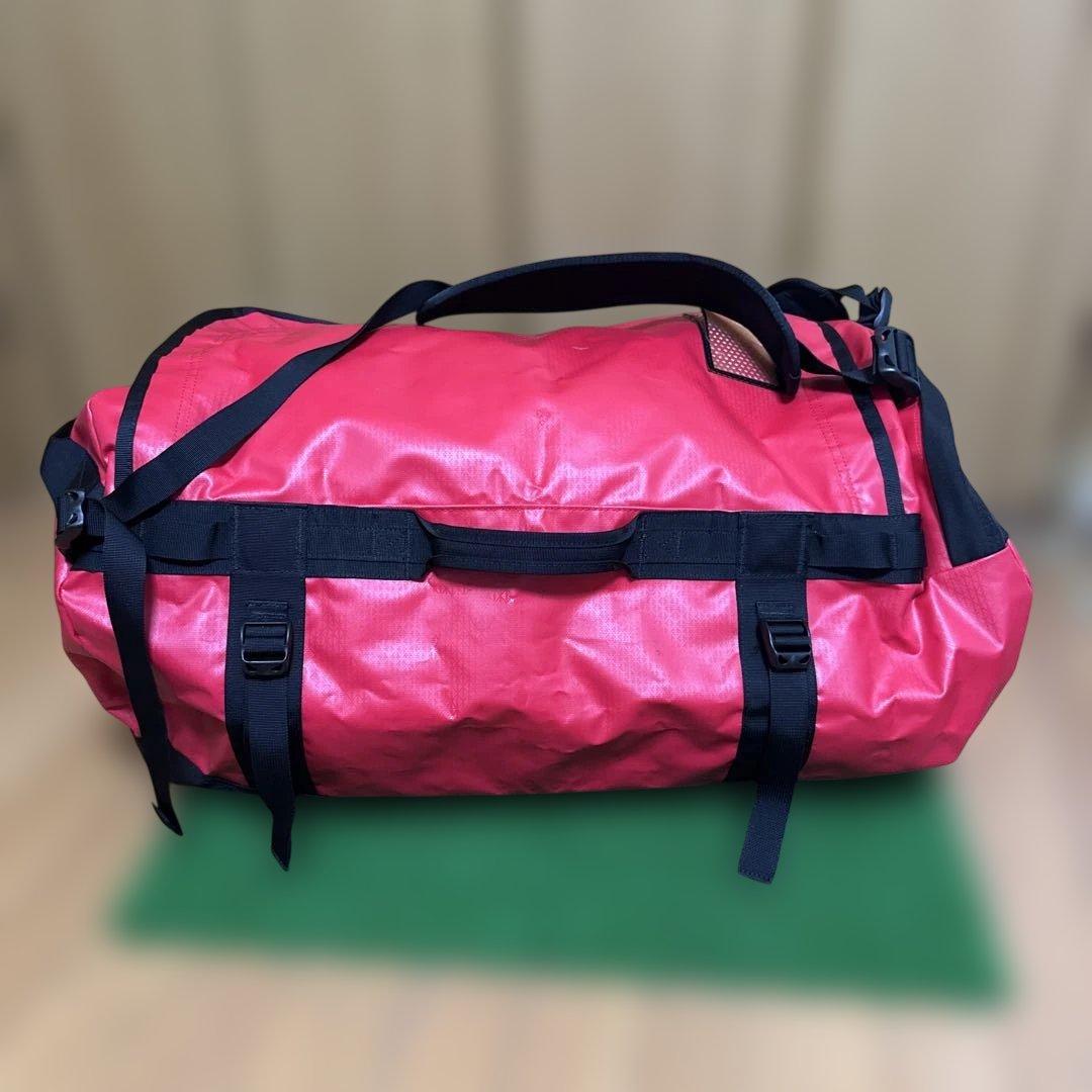 【大容量90L】ノースフェイス BCダッフル L 赤 ボストンバッグ リュック