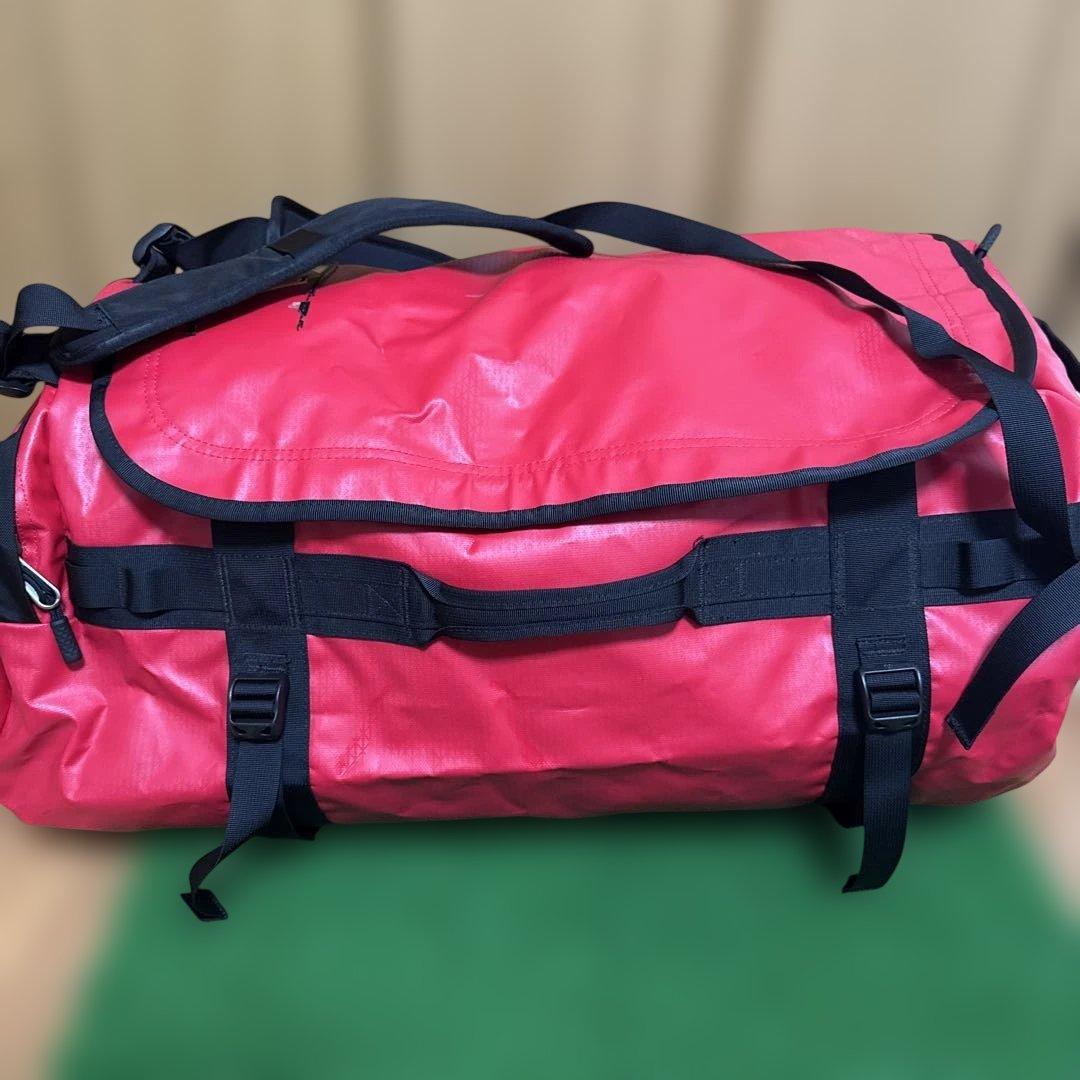 【大容量90L】ノースフェイス BCダッフル L 赤 ボストンバッグ リュック