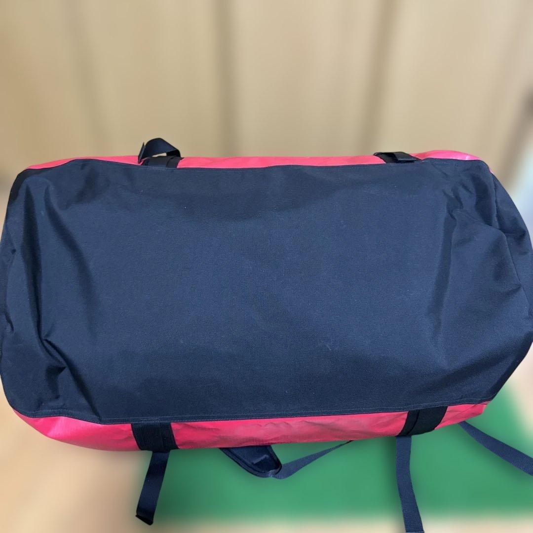 【大容量90L】ノースフェイス BCダッフル L 赤 ボストンバッグ リュック
