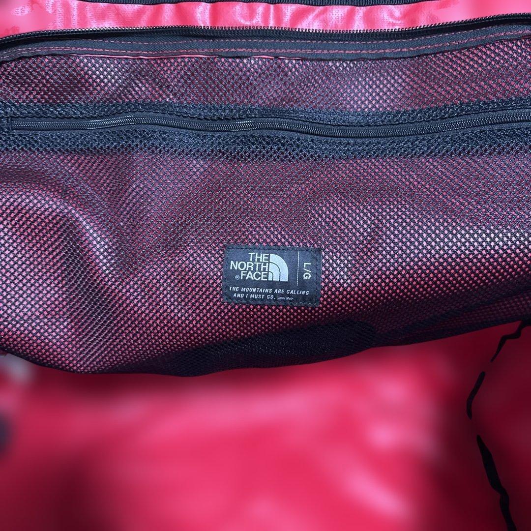 【大容量90L】ノースフェイス BCダッフル L 赤 ボストンバッグ リュック