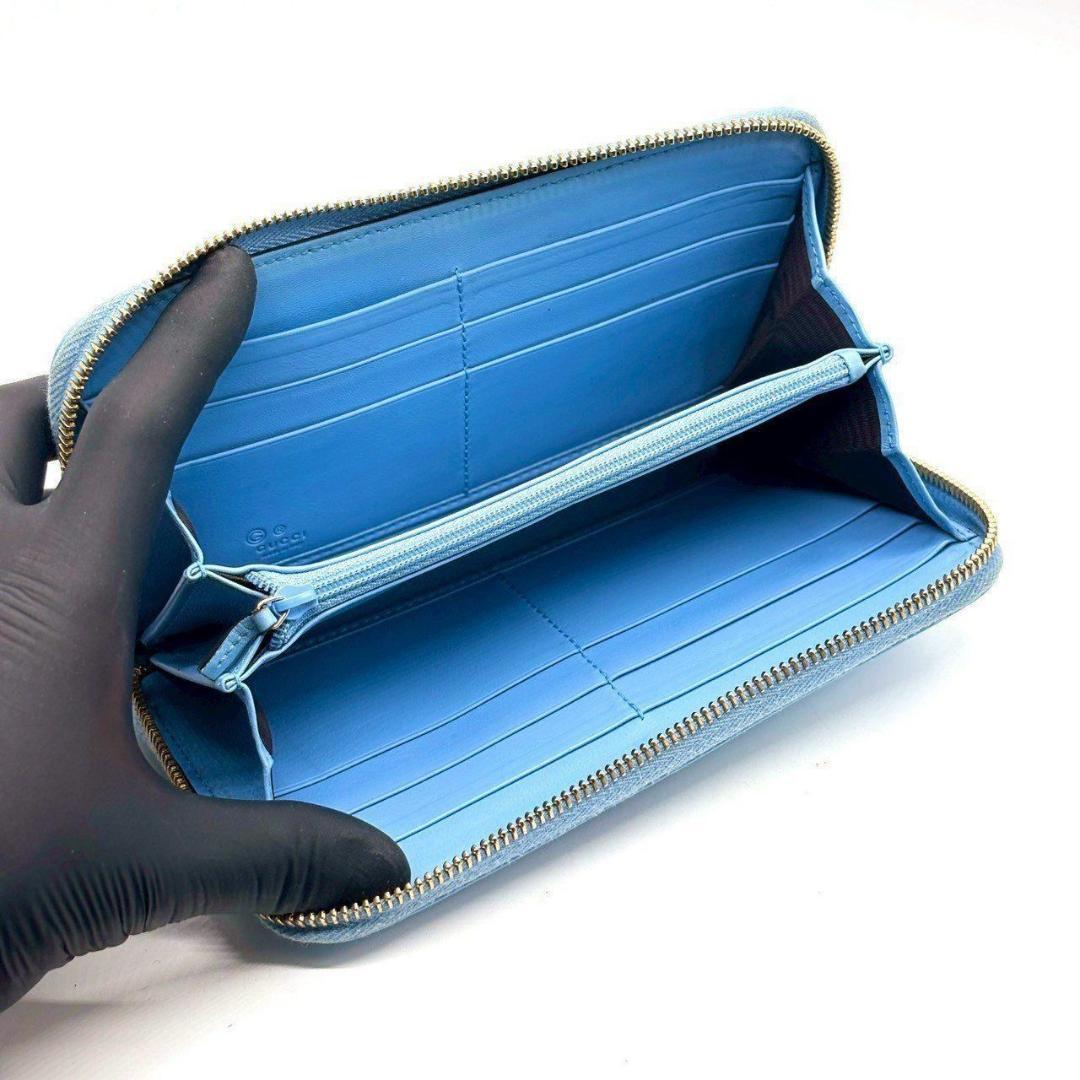 コ*メ様 GUCCI　グッチシマ 長財布 ラウンドファスナー 12カード マイク