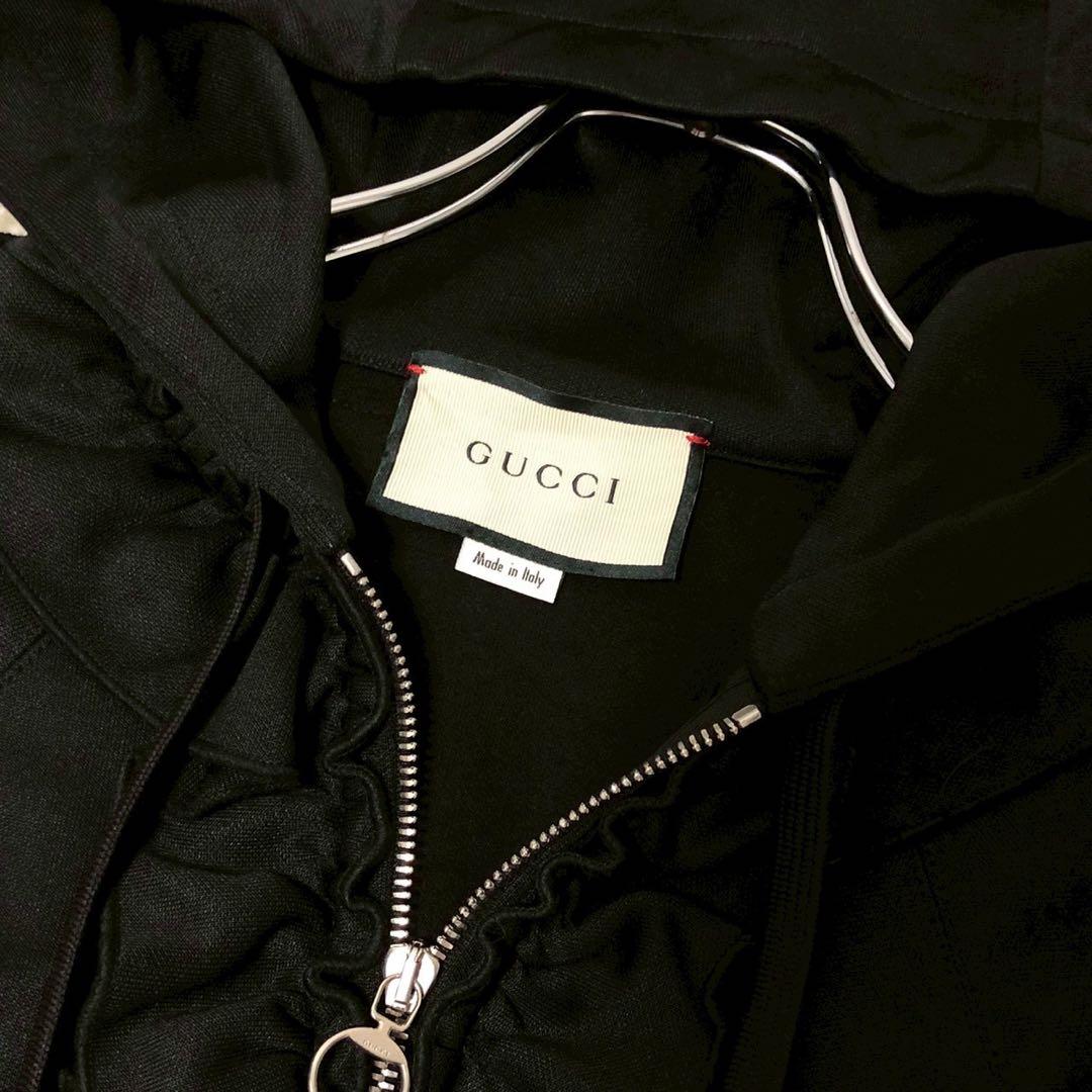 美品◎テクニカル◎GUCCI ジャージー ワンピーサイドロゴ レディース