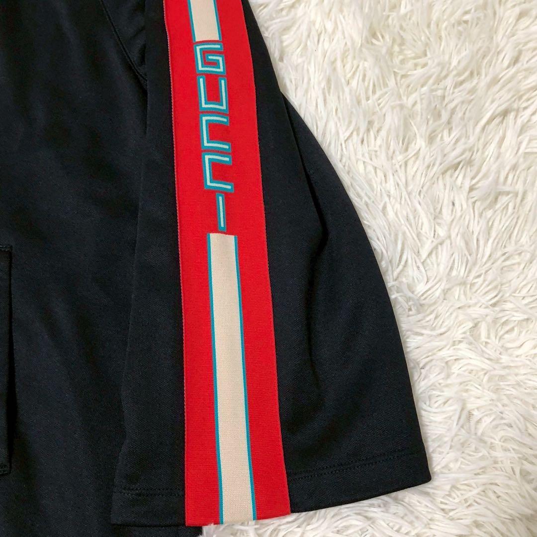 美品◎テクニカル◎GUCCI ジャージー ワンピーサイドロゴ レディース