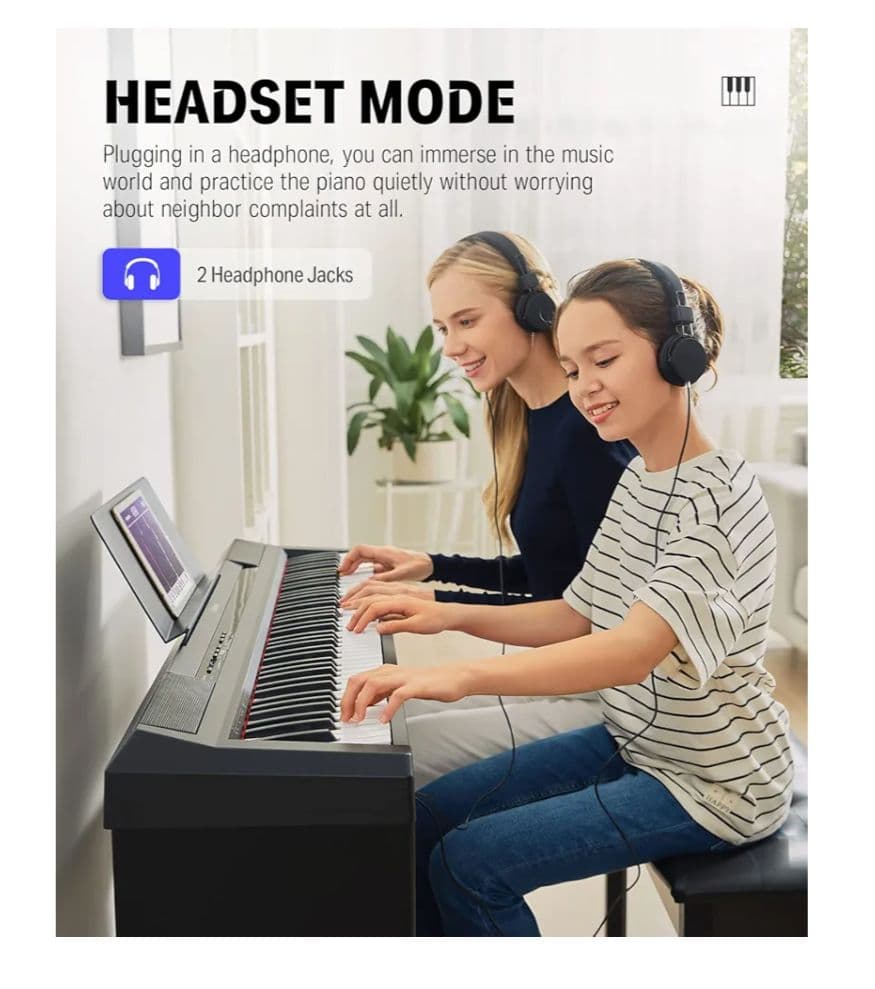 【美品】Donner 電子ピアノ 88鍵盤 スタンド付き DEP-10