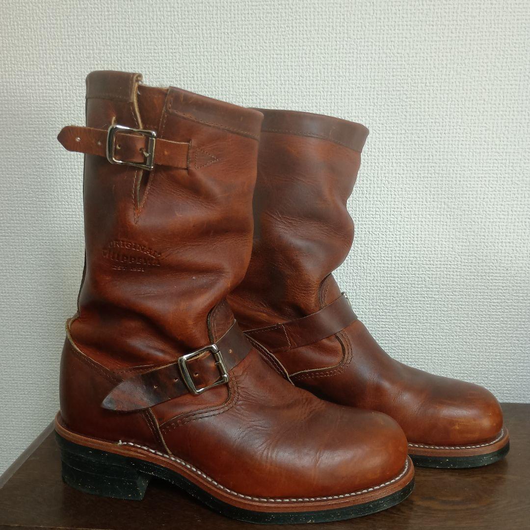 7.5E CHIPPEWA レザー　エンジニアブーツ ワークブーツ　チペワ