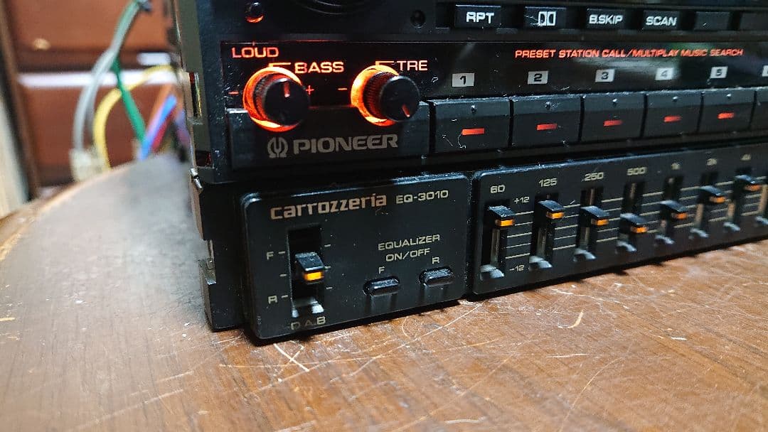 当時物、カロッツェリア KEH-8020他イコライザー、アンプセット