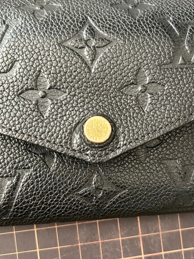 中古 正規品 LOUIS VUITTONアンプラント キュリユーズ 三つ折り財布