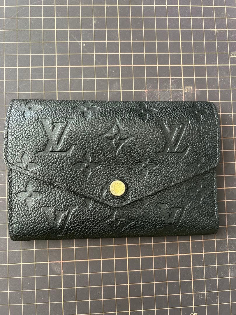 中古 正規品 LOUIS VUITTONアンプラント キュリユーズ 三つ折り財布