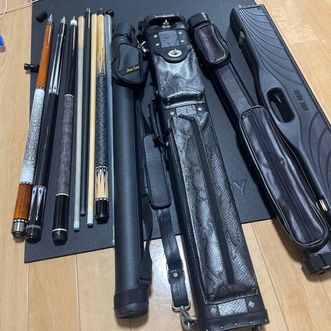 N*a様 ビリヤードキュー 8本セット ケース付き