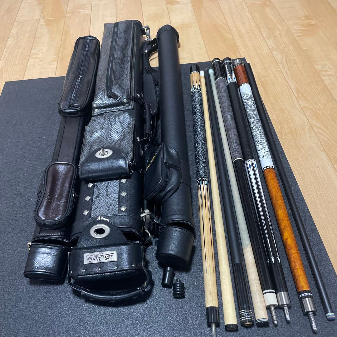 N*a様 ビリヤードキュー 8本セット ケース付き