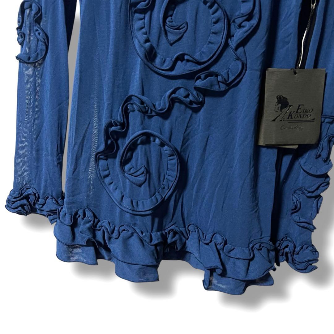 ❤️タグ付き❤️EIKO KONDO 長袖トップス フリル メッシュ パワーネット