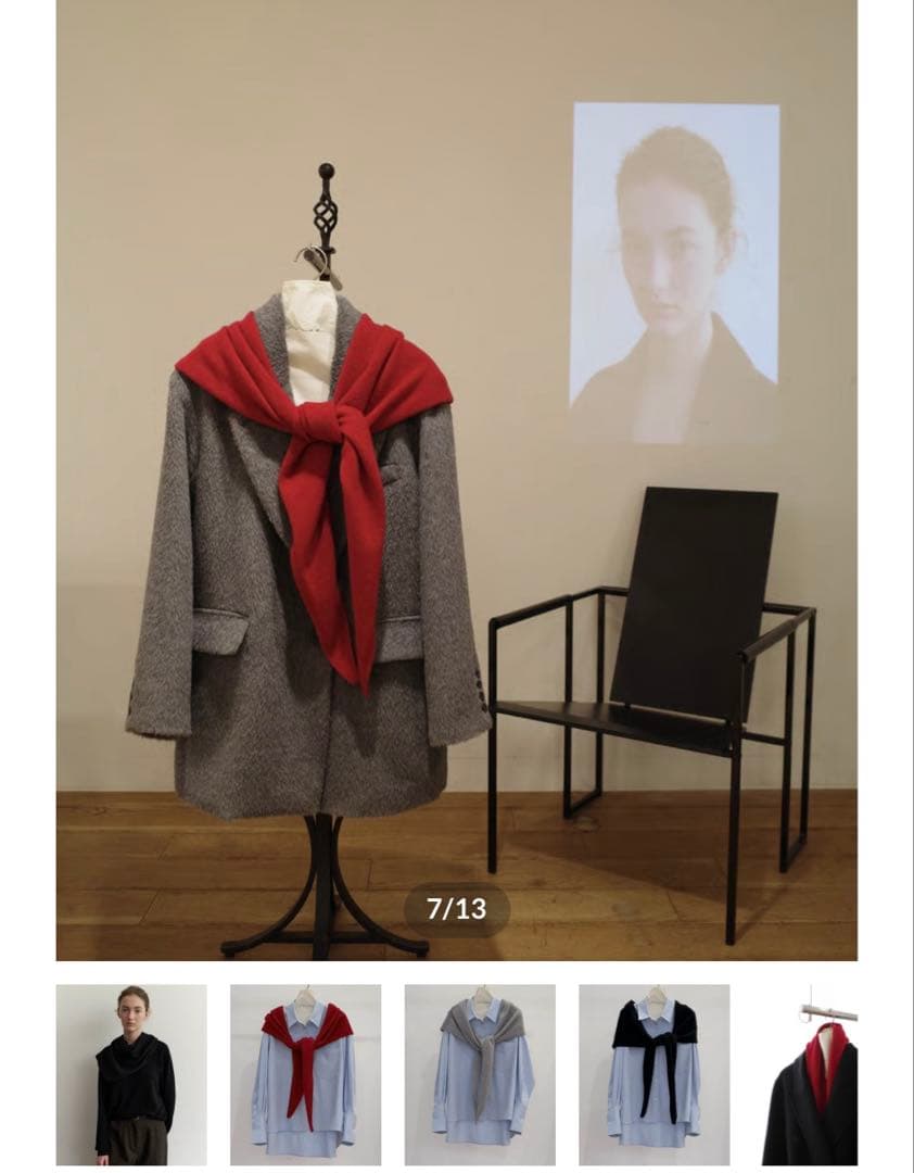 na.e Cashmere Multiway Stole カシミヤ ストール