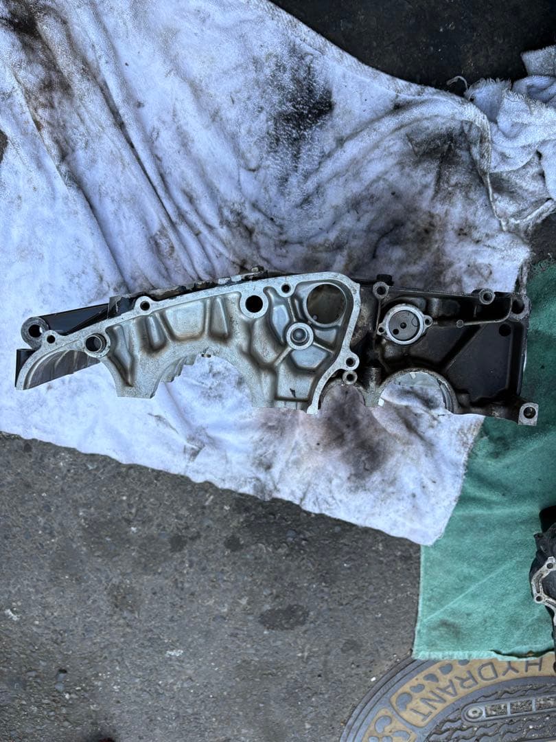 GS400 クランクケース　腰下